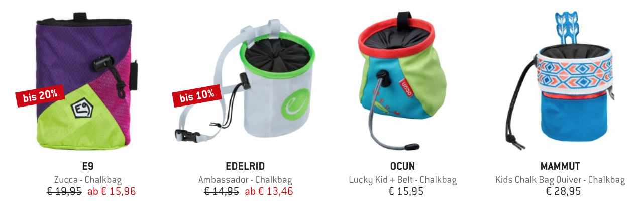 Bunte Chalkbags